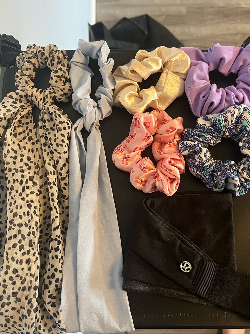 Assorted scrunchies